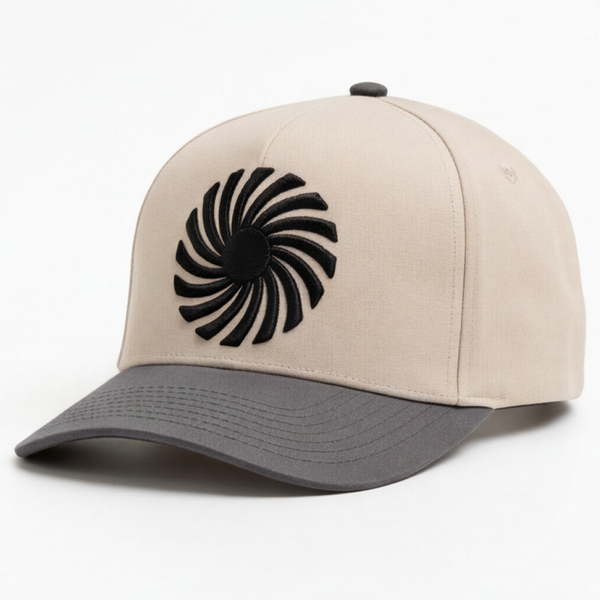 Black On Cream 2 Tone Hat