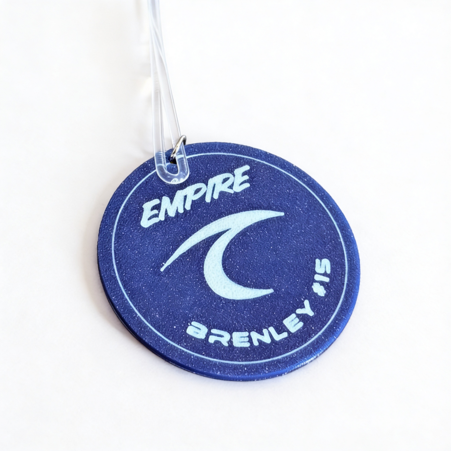 Custom 3D Printed Soccer Bag Tag with Club Logo – Personalized Name & Number